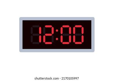 1,944 Digital Clock 12 Images, Stock Photos & Vectors | Shutterstock