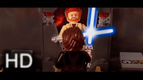 LEGO ANAKIN VS OBI WAN REVENGE OF THE SITH FIGHT [MOC] - YouTube