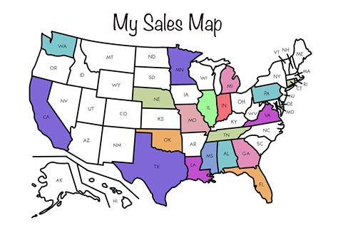 Printable Sales Map