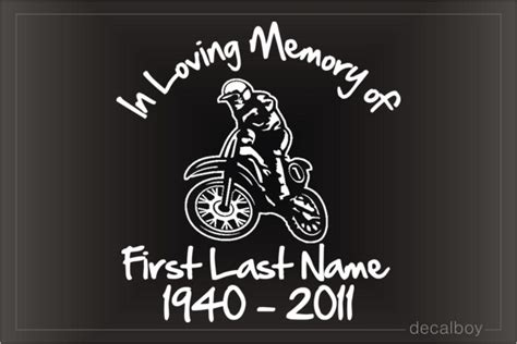 Custom Memorial Decals & Stickers | Decalboy