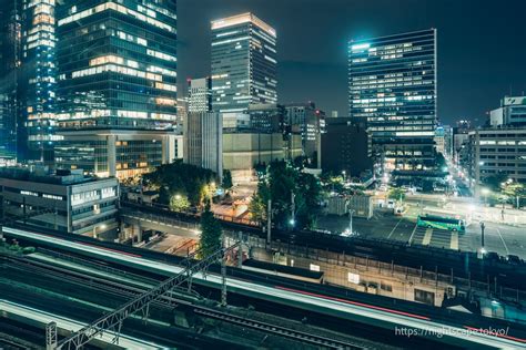 Tokyo International Forum, Glass Tower nightview info(highlights ...