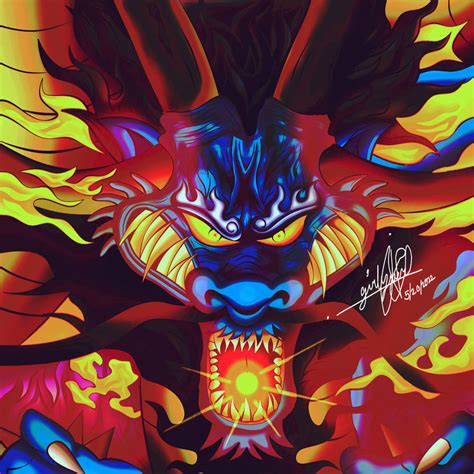 Kaido Dragon Form by gvjandayan12 on DeviantArt