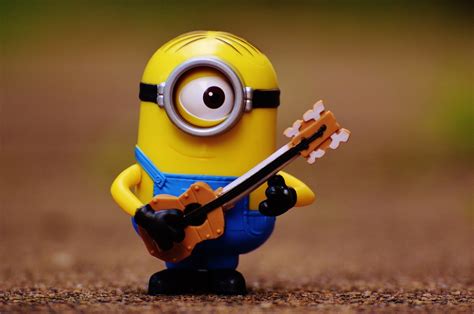 Free Images : music, play, sweet, guitar, cute, yellow, toy, musical, toys, funny, lego, minion ...