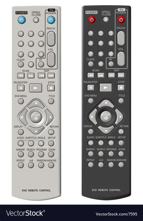 Dvd remote control Royalty Free Vector Image - VectorStock