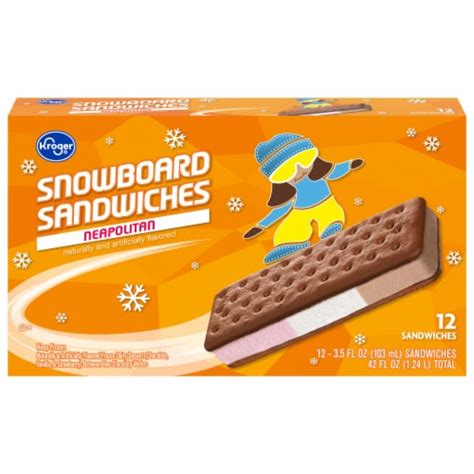 Kroger® Neapolitan Snowboard Sandwiches, 12 ct - Fry’s Food Stores