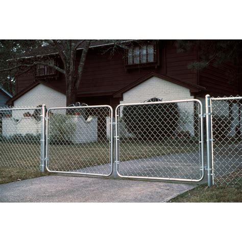 4-ft H x 10-ft W Vinyl-Coated Steel Chain Link Fence Gate in the Chain ...