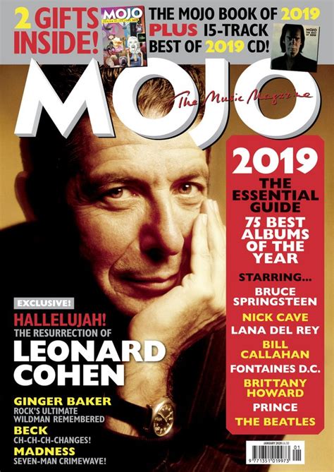 UK MOJO Magazine January 2020 Leonard Cohen Cover Exclusive - Lana Del - YourCelebrityMagazines