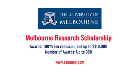 The University of Melbourne Research Scholarships for International ...