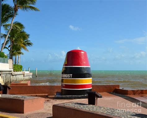 The Mile Zero Marker In Key West Photograph by Bob Sample