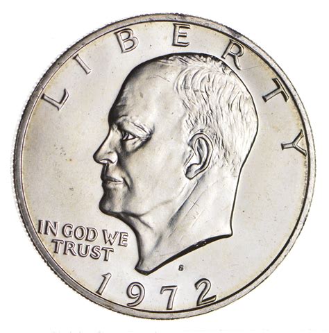 Silver - SPECIALLY MINTED - S Mint Mark - 1972 -S - 40% Eisenhower ...