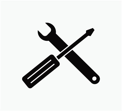 Screwdriver and wrench icon vector logo design template 7527073 Vector Art at Vecteezy