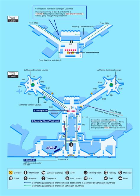 Guide for facilities in Frankfurt Airport | Airport Guide [International] | At the airport/In ...