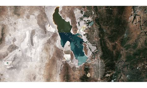 Satellite images show Utah's Great Salt Lake disappearing - Utah News