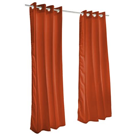 Canvas Brick Grommet Sunbrella Outdoor Curtains