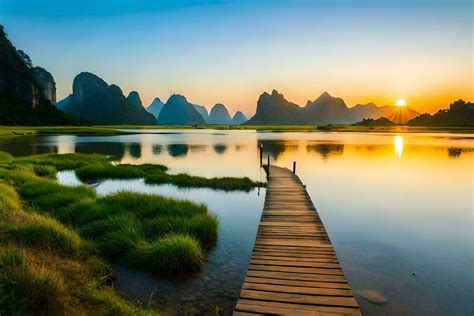 the li river in china. AI-Generated 31523316 Stock Photo at Vecteezy