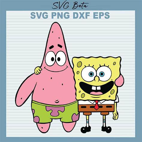 Spongebob and patrick SVG, Spongebob Squarepants SVG, Spongebob SVG, Patrick SVG