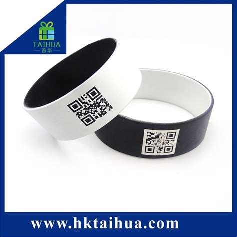 Custom Qr Code Silicone Bracelet Watch Shape Wristband - China Qr Code Silicone Bracelet and ...