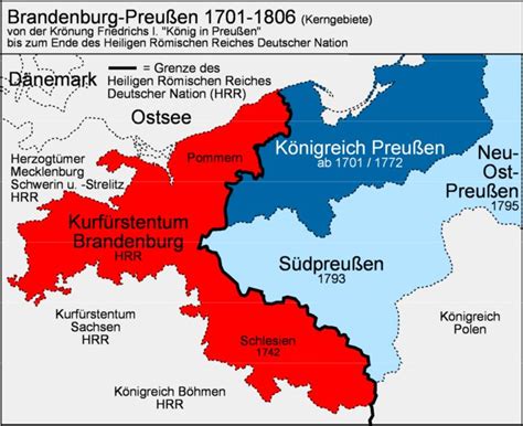 Brandenburg-Prussia 1701-1806 made according to Putzger,Historischer ...