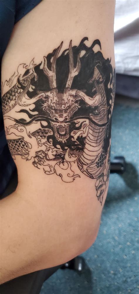 Kaido tattoo WIP 🐉 : r/OnePiece