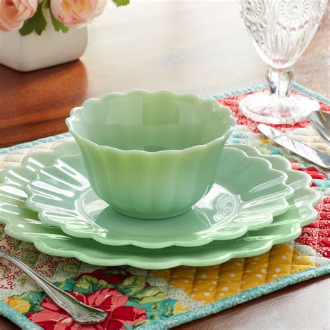 NEW 12 Piece Farmhouse Dishes Place The Pioneer Woman Sweet Rose ...