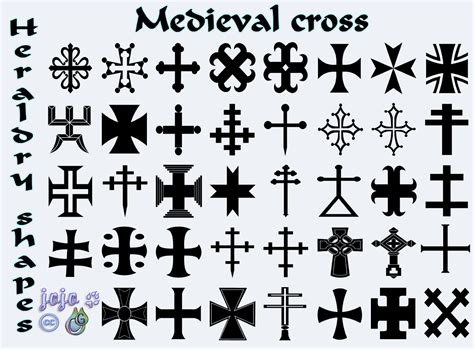 Medieval cross Heraldry shapes by jojo-ojoj on DeviantArt