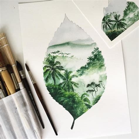 Earth watercolor painting