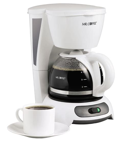 Mr. Coffee 4-Cup Switch Coffee Maker, White | Amazon