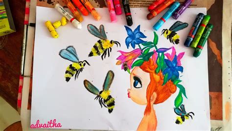 Crayon drawing | Crayon drawings, Drawings, Crayon