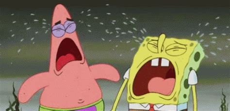 Sponge Bob Patrick Star GIF - SpongeBob PatrickStar Crying - Discover & Share GIFs