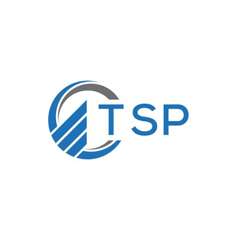 TSP Flat accounting logo design on white background. TSP creative ...