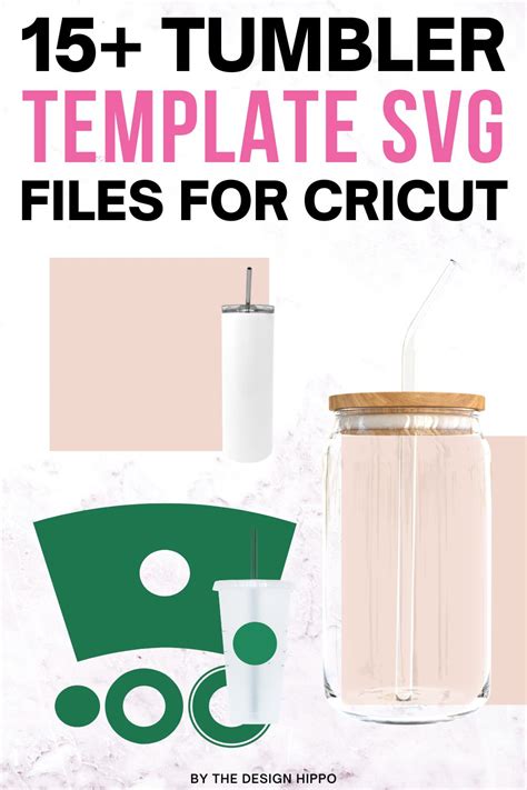 15+ Cricut Tumbler Template Files for Sublimation Wraps & Vinyl