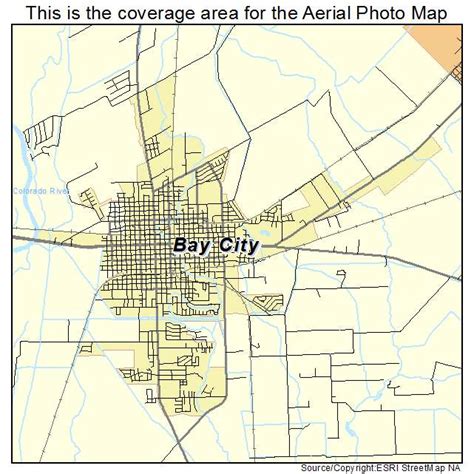 Bay City Texas Map - Alaine Leonelle