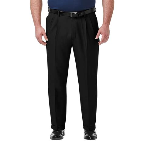 Haggar - Big & Tall Haggar Premium Comfort Expandable-Waist Classic-Fit ...