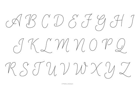 Free Alphabet Pattern for Monogram Embroidery