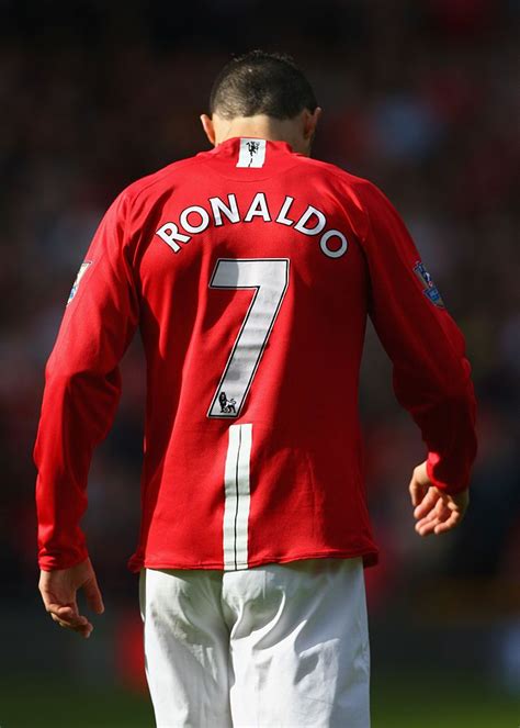 Cristiano Ronaldo of Manchester United walks away during the Barclays ...