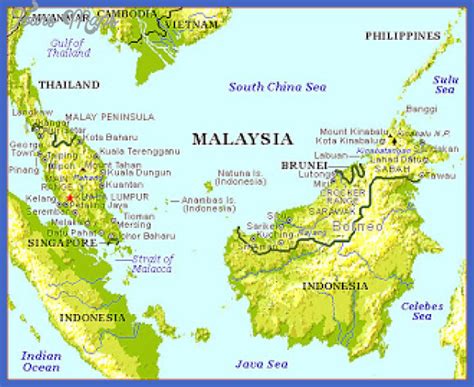 Malaysia Map Tourist Attractions - ToursMaps.com