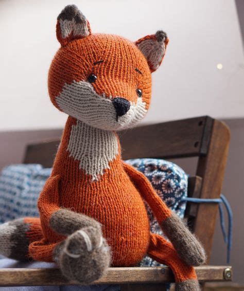 Knitting: Fox - Pattern + Videos | Fox pattern, Animal knitting patterns, Knitting patterns toys