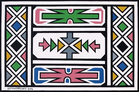 Esther Mahlangu Is Keeping Africa’s Ndebele Painting Alive - Artsy