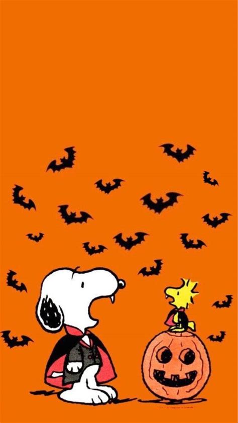 Download "Charlie Brown&Snoopy celebrate Halloween in style!" Wallpaper ...