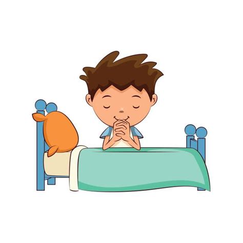 Kids Bedtime Prayers Illustrations, Royalty-Free Vector Graphics & Clip Art - iStock