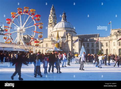 Ice Skating and Fairground Winter Wonderland City Hall Cardiff Civic ...