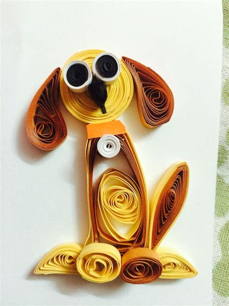 Quilling dog Barn Animals, Animals Beautiful, Quilling Images, Dog Crafts, Quilling Cards, Card ...