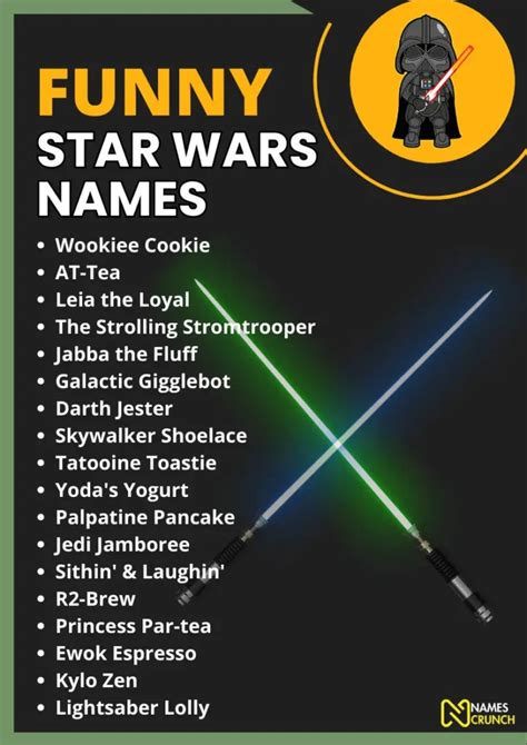 250+ Funny Star Wars Names - Names Crunch