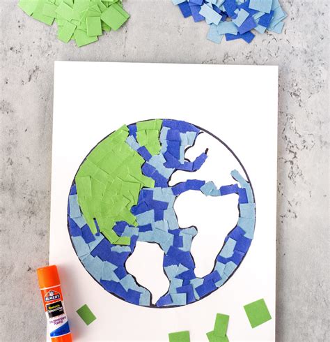 Paper Mosaic Art For Kids