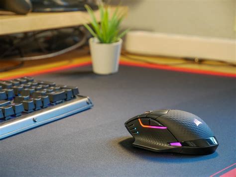 The Corsair Dark Core RGB Pro FPS gaming mouse with SLIPSTREAM WIRELESS ...