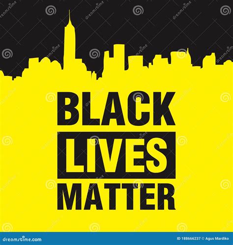 Black Lives Matter Modern Logo, Banner, Design Concept, Sign, with Black Text on a Flat Black ...