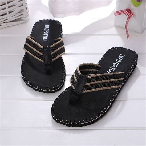 Aueoeo Mens Sandals, Men's Flip-Flops, Summer Thongs Sandals Comfort ...