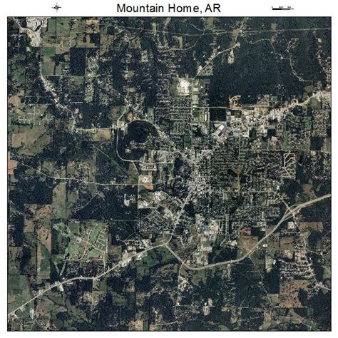 Aerial Photography Map of Mountain Home, AR Arkansas