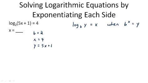 Solving Logarithmic Equations | CK-12 Foundation