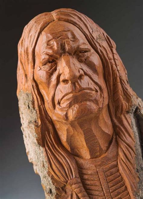 Picture Wood Carving Faces, Dremel Wood Carving, Bear Carving, Tree ...